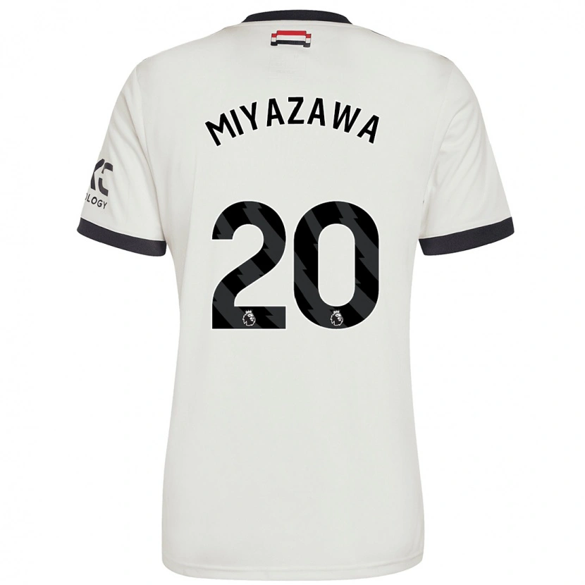 Danxen Mujer Camiseta Hinata Miyazawa #20 Blanquecino Equipación Tercera 2024/25 La Camisa México