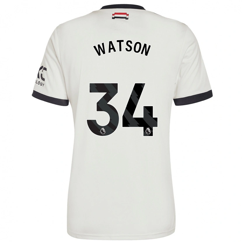 Danxen Mujer Camiseta Emma Watson #34 Blanquecino Equipación Tercera 2024/25 La Camisa México