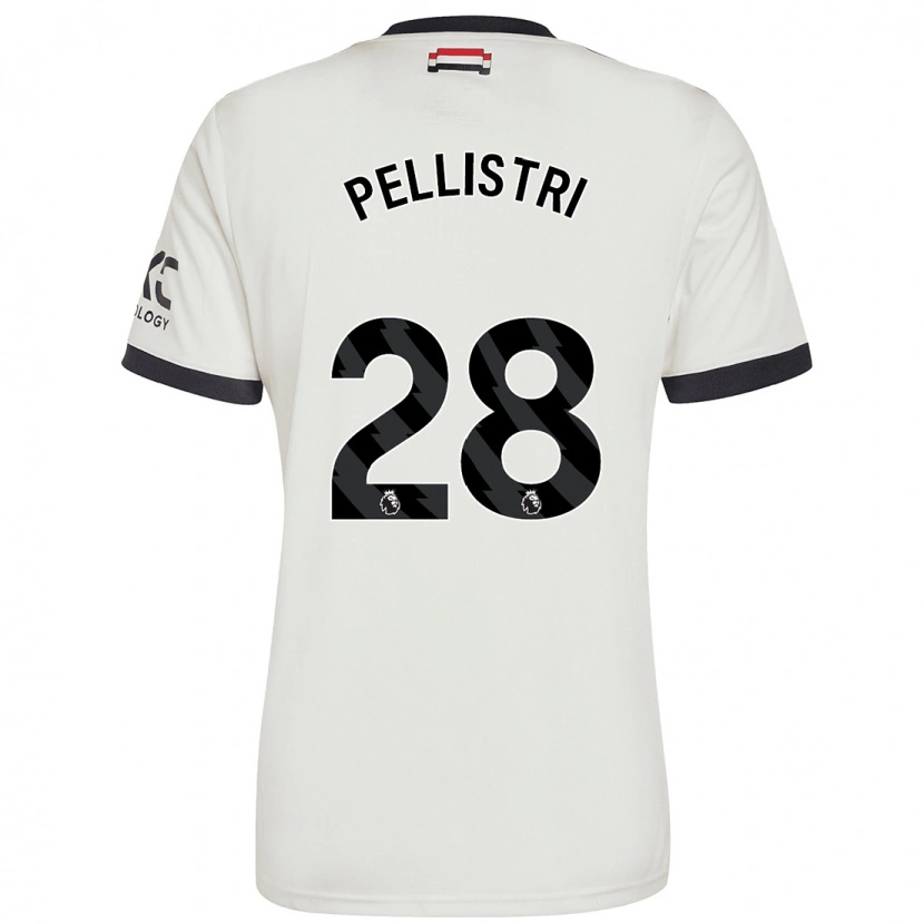 Danxen Mujer Camiseta Facundo Pellistri #28 Blanquecino Equipación Tercera 2024/25 La Camisa México