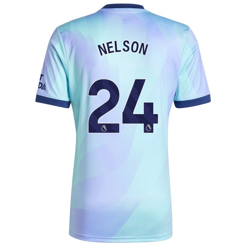 Danxen Mujer Camiseta Reiss Nelson #24 Agua Equipación Tercera 2024/25 La Camisa México