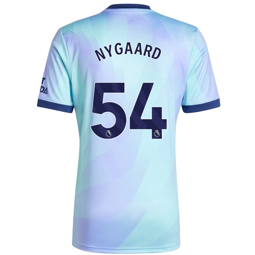 Danxen Mujer Camiseta Lucas Nygaard #54 Agua Equipación Tercera 2024/25 La Camisa México