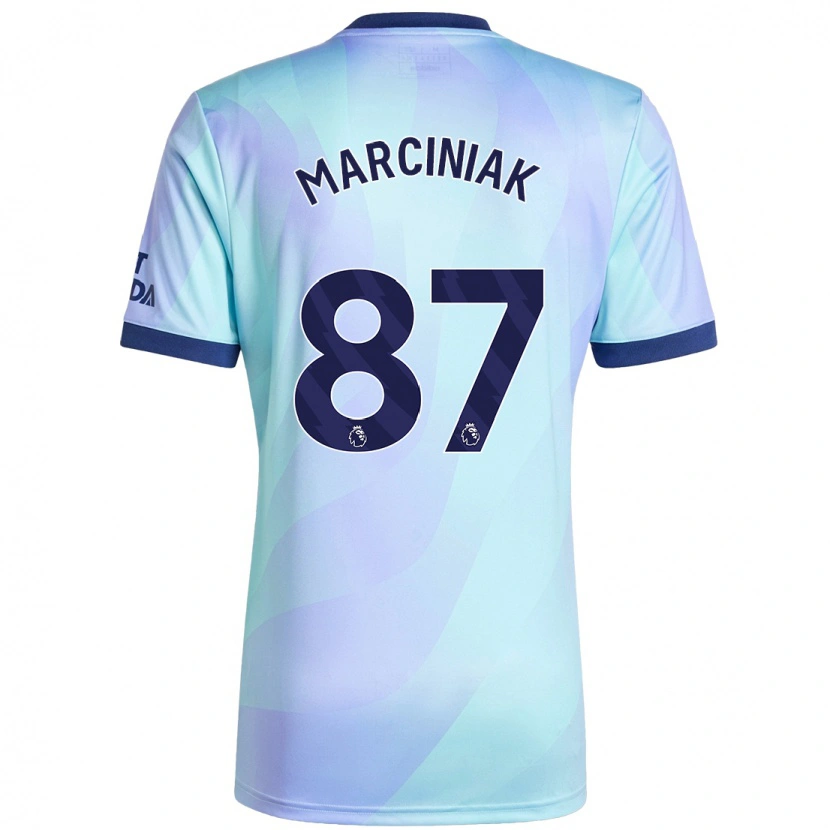 Danxen Mujer Camiseta Alex Marciniak #87 Agua Equipación Tercera 2024/25 La Camisa México