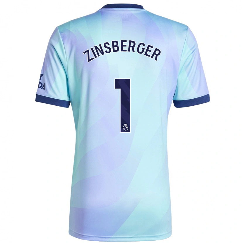 Danxen Mujer Camiseta Manuela Zinsberger #1 Agua Equipación Tercera 2024/25 La Camisa México