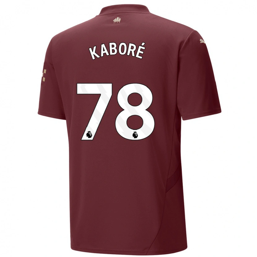 Danxen Mujer Camiseta Issa Kaboré #78 Granate Equipación Tercera 2024/25 La Camisa México