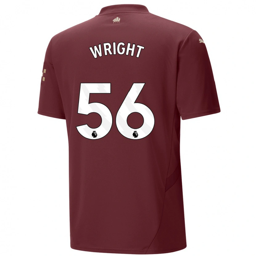 Danxen Mujer Camiseta Jacob Wright #56 Granate Equipación Tercera 2024/25 La Camisa México