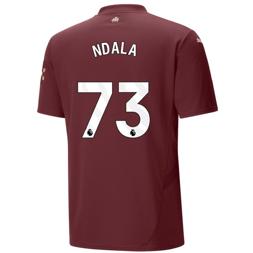 Danxen Mujer Camiseta Joel Ndala #73 Granate Equipación Tercera 2024/25 La Camisa México