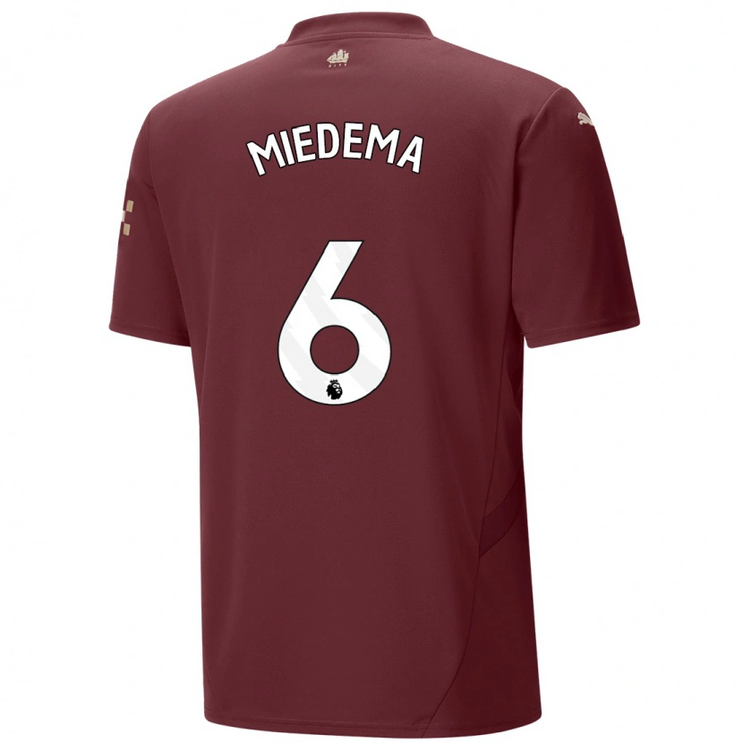 Danxen Mujer Camiseta Vivianne Miedema #6 Granate Equipación Tercera 2024/25 La Camisa México