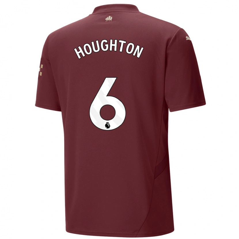 Danxen Mujer Camiseta Steph Houghton #6 Granate Equipación Tercera 2024/25 La Camisa México