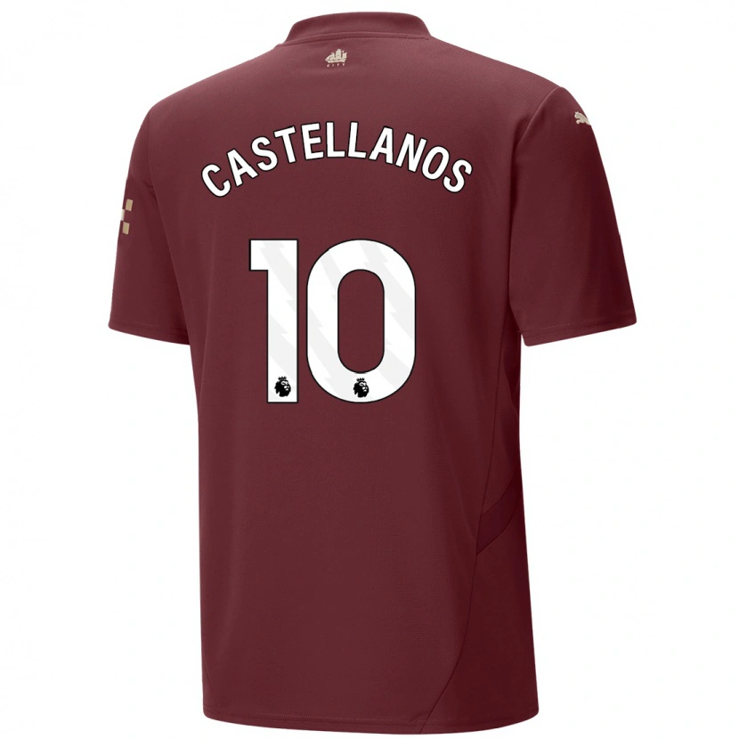 Danxen Mujer Camiseta Deyna Castellanos #10 Granate Equipación Tercera 2024/25 La Camisa México