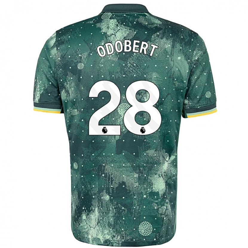 Danxen Mujer Camiseta Wilson Odobert #28 Verde Menta Equipación Tercera 2024/25 La Camisa México