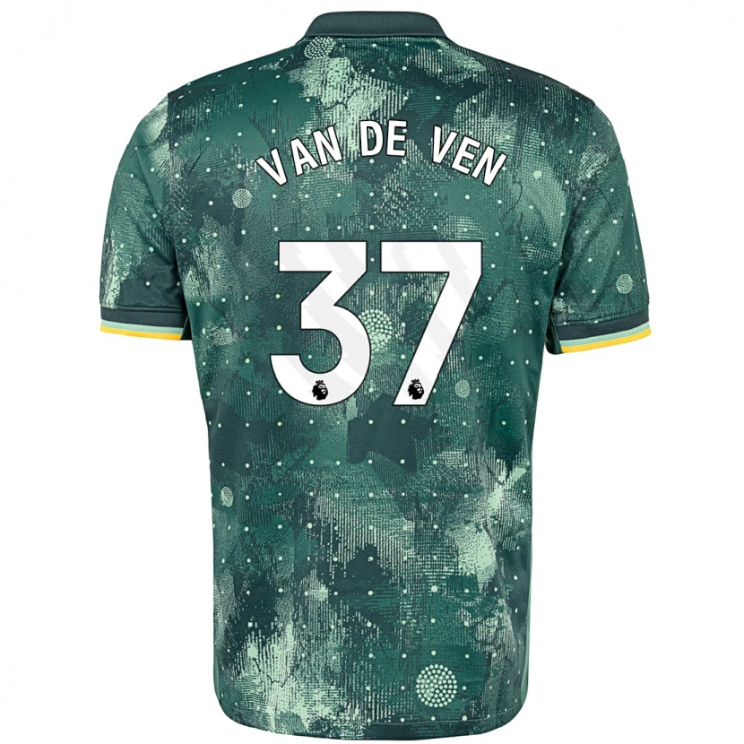 Danxen Mujer Camiseta Micky Van De Ven #37 Verde Menta Equipación Tercera 2024/25 La Camisa México