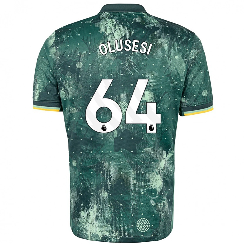 Danxen Mujer Camiseta Callum Olusesi #64 Verde Menta Equipación Tercera 2024/25 La Camisa México