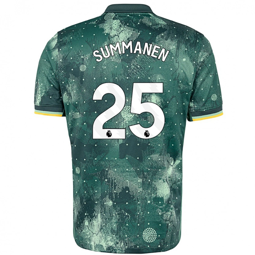 Danxen Mujer Camiseta Eveliina Summanen #25 Verde Menta Equipación Tercera 2024/25 La Camisa México