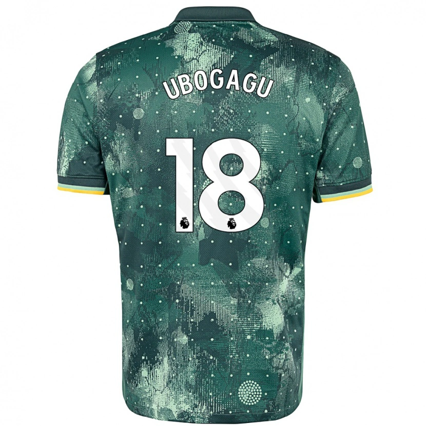 Danxen Mujer Camiseta Chioma Ubogagu #18 Verde Menta Equipación Tercera 2024/25 La Camisa México