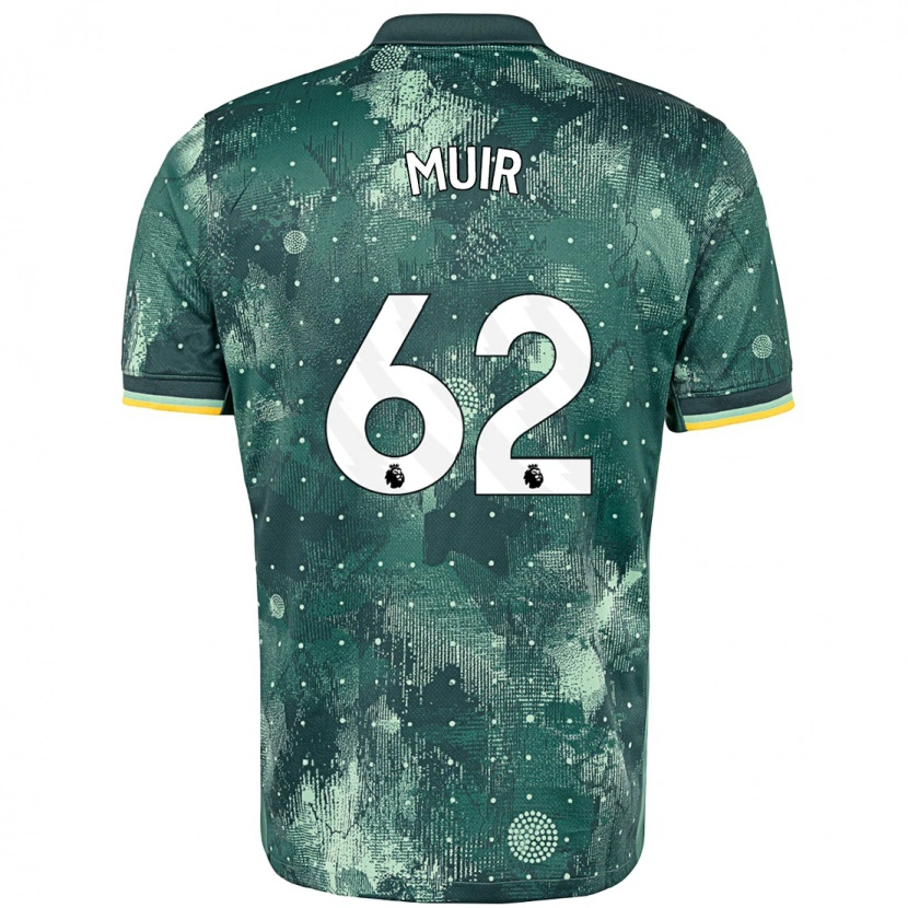 Danxen Mujer Camiseta Marqes Muir #62 Verde Menta Equipación Tercera 2024/25 La Camisa México
