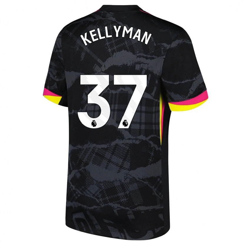 Danxen Mujer Camiseta Omari Kellyman #37 Negro Rosa Equipación Tercera 2024/25 La Camisa México