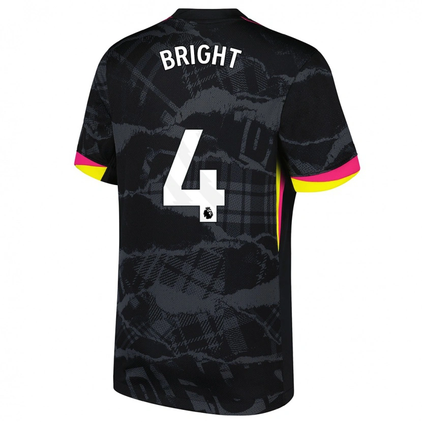 Danxen Mujer Camiseta Millie Bright #4 Negro Rosa Equipación Tercera 2024/25 La Camisa México