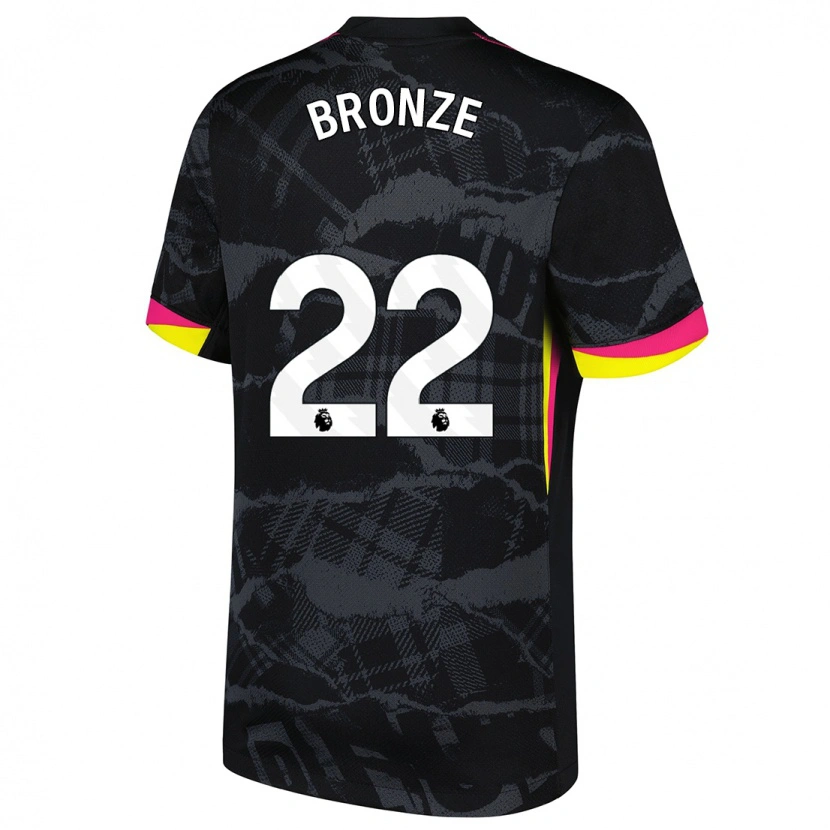Danxen Mujer Camiseta Lucy Bronze #22 Negro Rosa Equipación Tercera 2024/25 La Camisa México