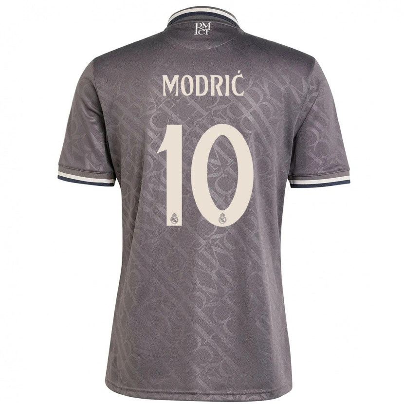 Danxen Mujer Camiseta Luka Modric #10 Carbón Equipación Tercera 2024/25 La Camisa México