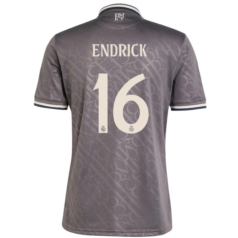 Danxen Mujer Camiseta Endrick #16 Carbón Equipación Tercera 2024/25 La Camisa México