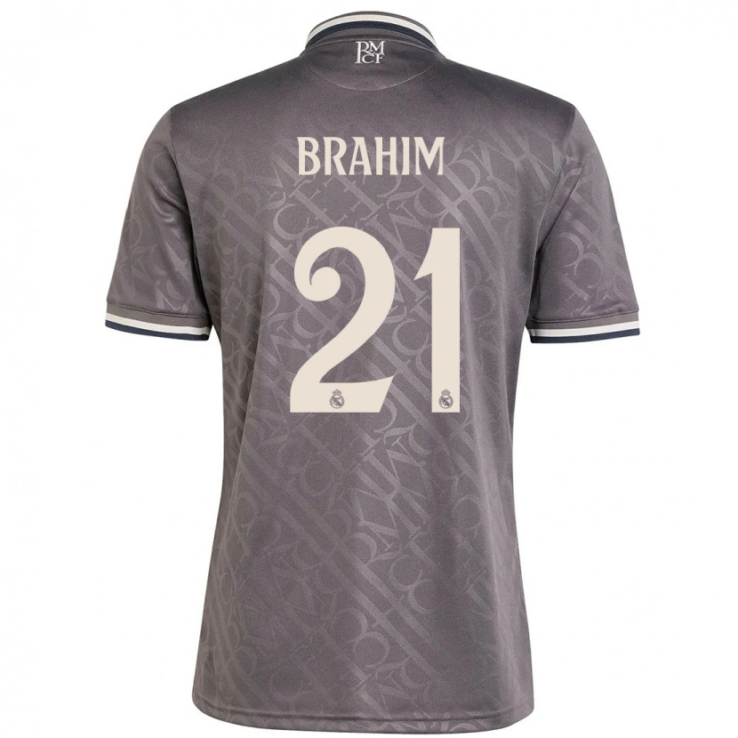 Danxen Mujer Camiseta Brahim Díaz #21 Carbón Equipación Tercera 2024/25 La Camisa México