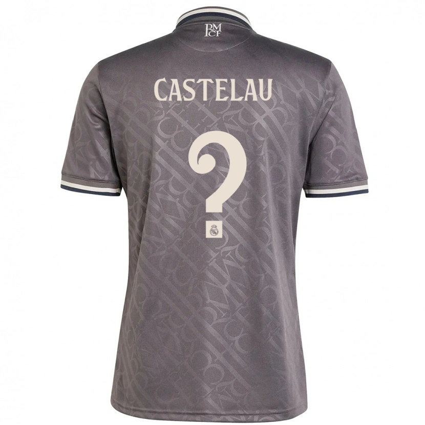 Danxen Mujer Camiseta Alber Castelau #0 Carbón Equipación Tercera 2024/25 La Camisa México