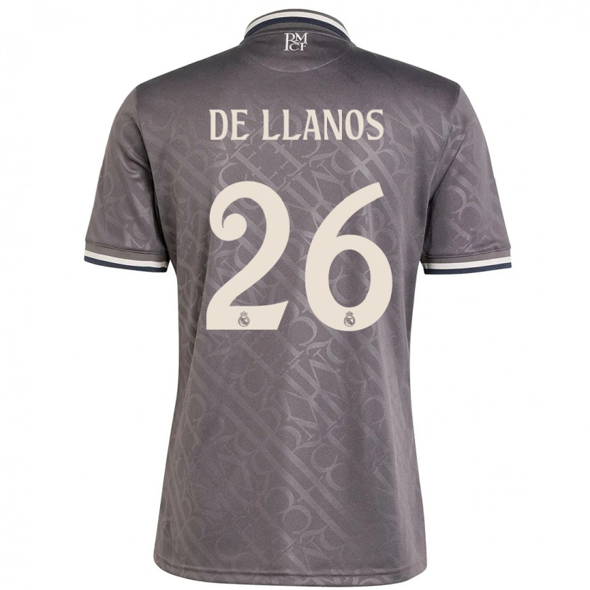 Danxen Mujer Camiseta Hugo De Llanos #26 Carbón Equipación Tercera 2024/25 La Camisa México