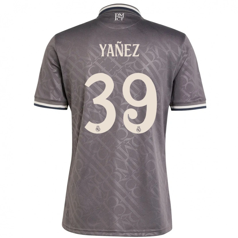 Danxen Mujer Camiseta Daniel Yañez #39 Carbón Equipación Tercera 2024/25 La Camisa México