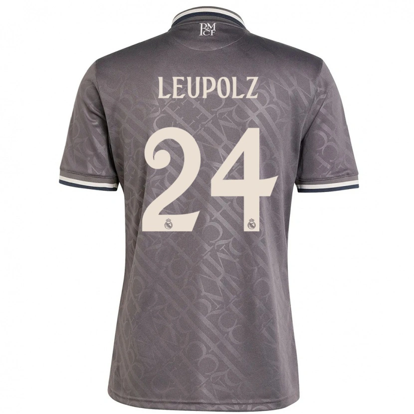 Danxen Mujer Camiseta Melanie Leupolz #24 Carbón Equipación Tercera 2024/25 La Camisa México