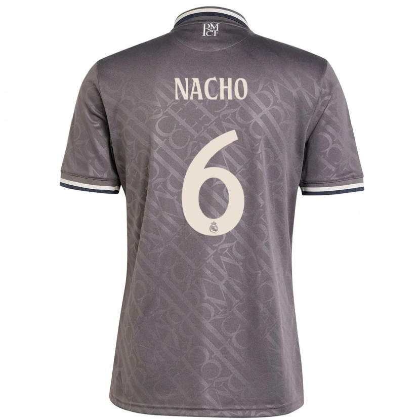 Danxen Mujer Camiseta Nacho Fernández #6 Carbón Equipación Tercera 2024/25 La Camisa México