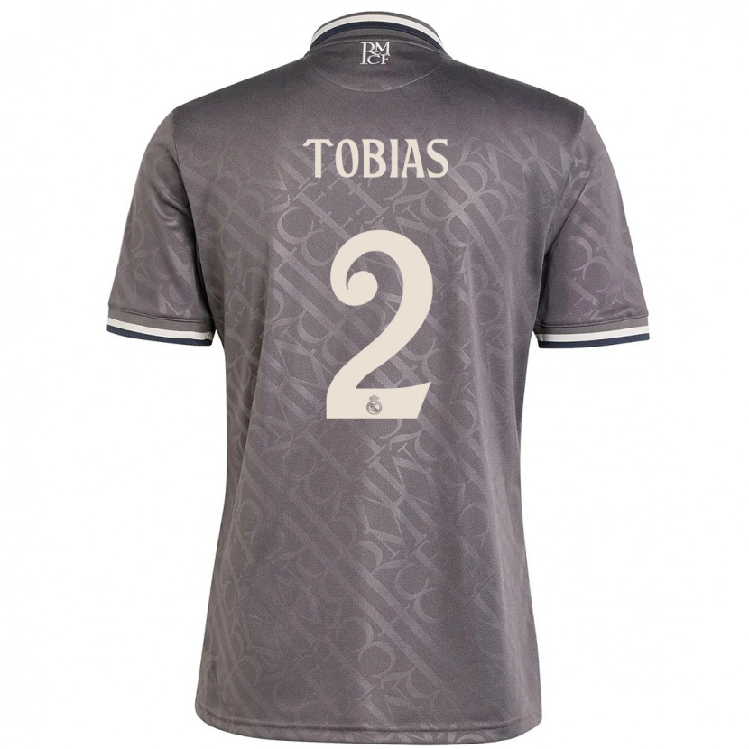 Danxen Mujer Camiseta Vinícius Tobias #2 Carbón Equipación Tercera 2024/25 La Camisa México