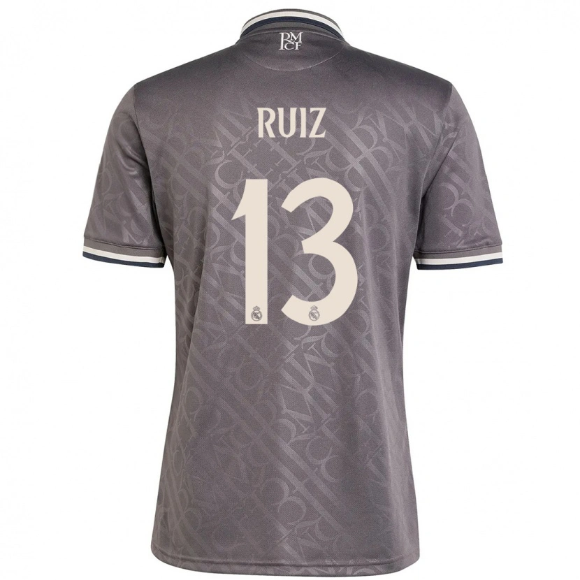 Danxen Mujer Camiseta Guillermo Ruiz #13 Carbón Equipación Tercera 2024/25 La Camisa México