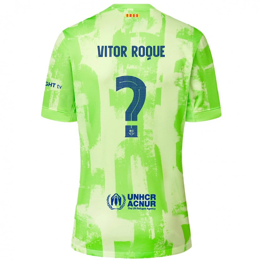 Danxen Mujer Camiseta Vitor Roque #8 Lima Equipación Tercera 2024/25 La Camisa México