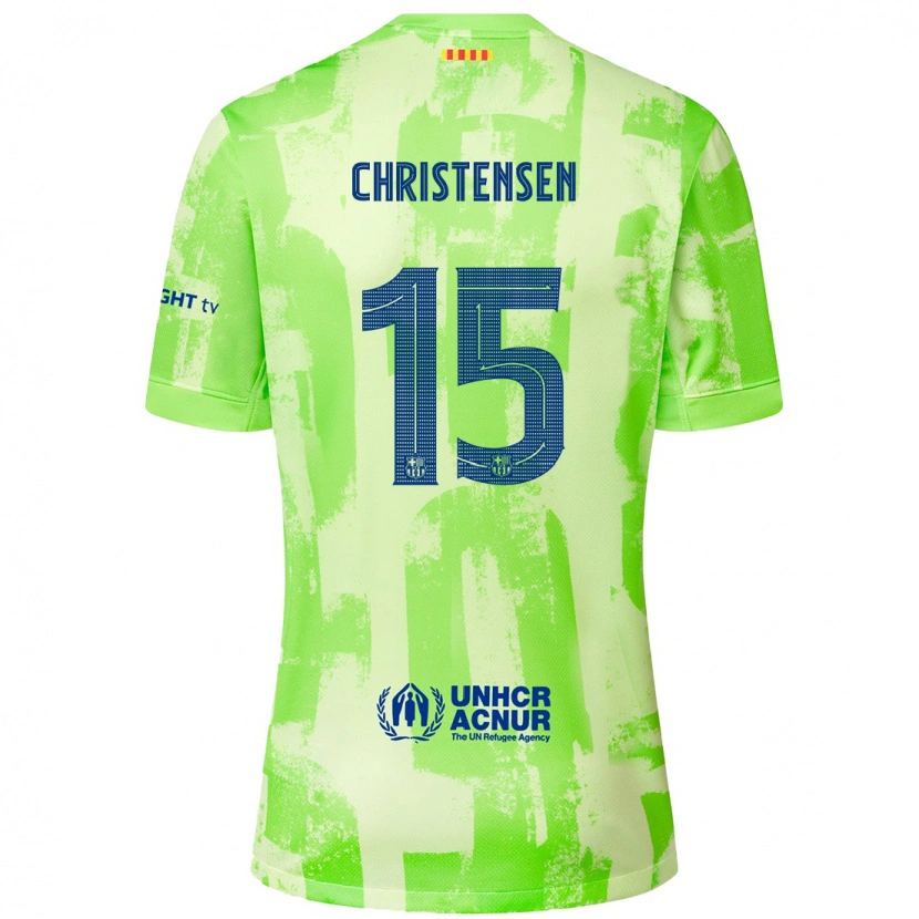Danxen Mujer Camiseta Andreas Christensen #15 Lima Equipación Tercera 2024/25 La Camisa México