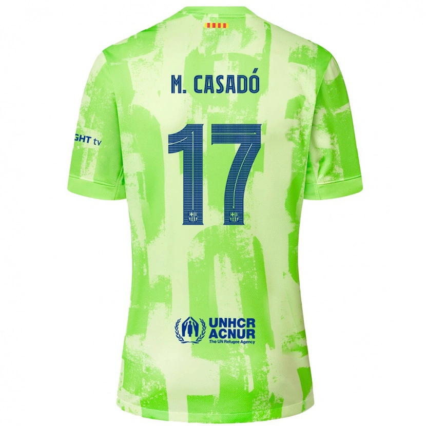 Danxen Mujer Camiseta Marc Casadó #17 Lima Equipación Tercera 2024/25 La Camisa México