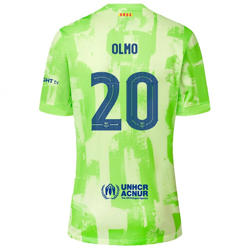 Danxen Mujer Camiseta Dani Olmo #20 Lima Equipación Tercera 2024/25 La Camisa México