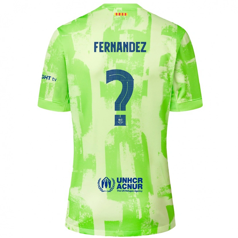 Danxen Mujer Camiseta Pedro Fernández #0 Lima Equipación Tercera 2024/25 La Camisa México
