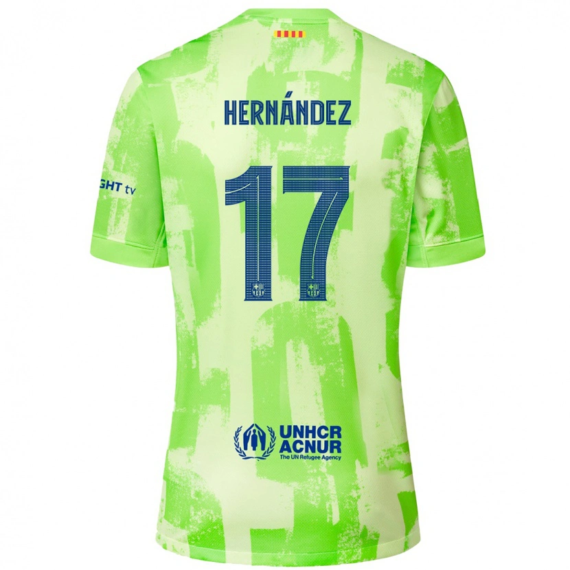 Danxen Mujer Camiseta Juan Hernández #17 Lima Equipación Tercera 2024/25 La Camisa México