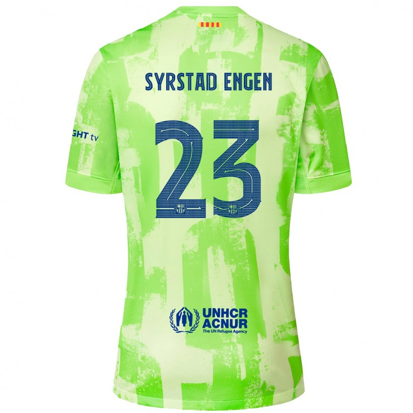Danxen Mujer Camiseta Ingrid Syrstad Engen #23 Lima Equipación Tercera 2024/25 La Camisa México