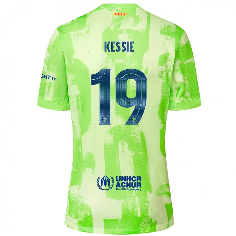 Danxen Mujer Camiseta Franck Kessie #19 Lima Equipación Tercera 2024/25 La Camisa México