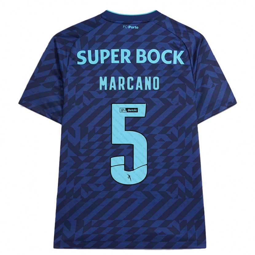 Danxen Mujer Camiseta Iván Marcano #5 Azul Marino Equipación Tercera 2024/25 La Camisa México