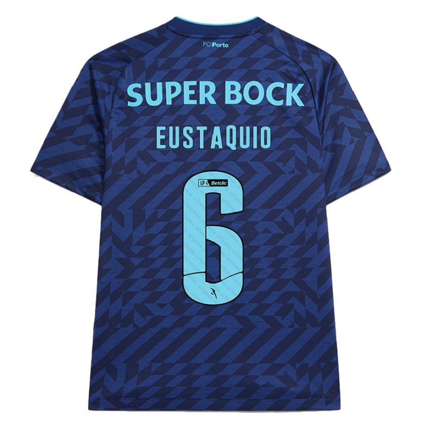 Danxen Mujer Camiseta Stephen Eustaquio #6 Azul Marino Equipación Tercera 2024/25 La Camisa México