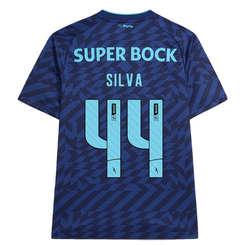 Danxen Mujer Camiseta Felipe Silva #44 Azul Marino Equipación Tercera 2024/25 La Camisa México
