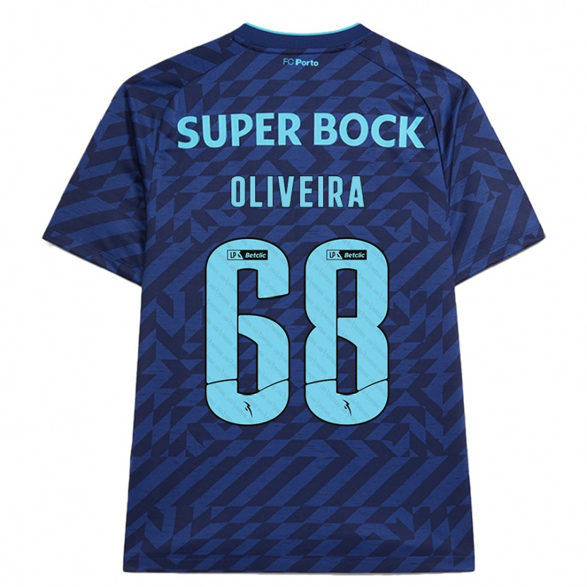Danxen Mujer Camiseta André Oliveira #68 Azul Marino Equipación Tercera 2024/25 La Camisa México