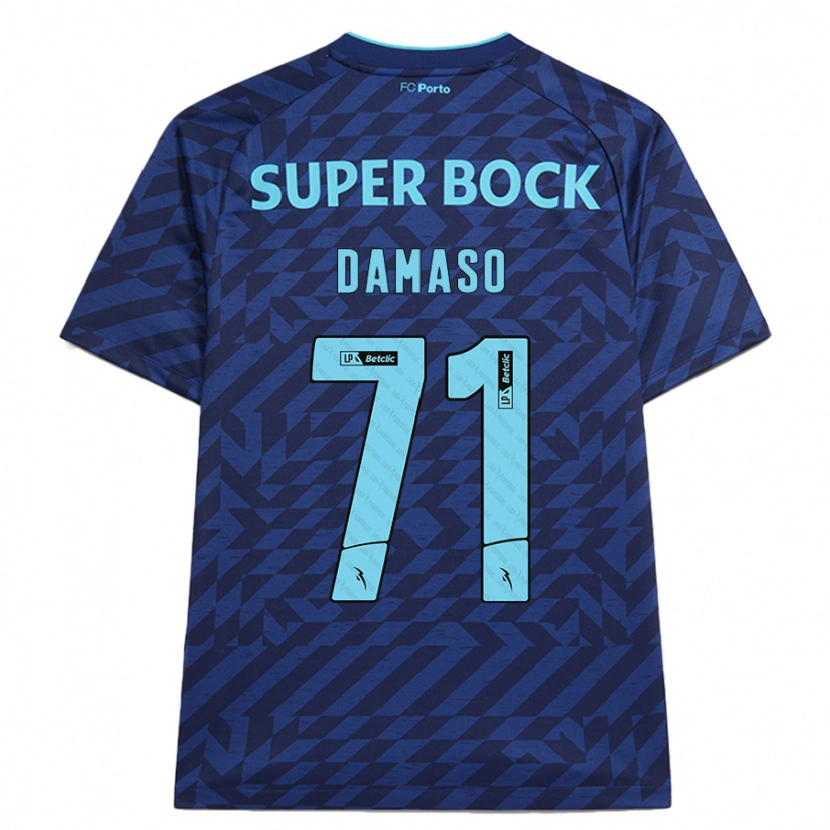 Danxen Mujer Camiseta Nico Damaso #71 Azul Marino Equipación Tercera 2024/25 La Camisa México