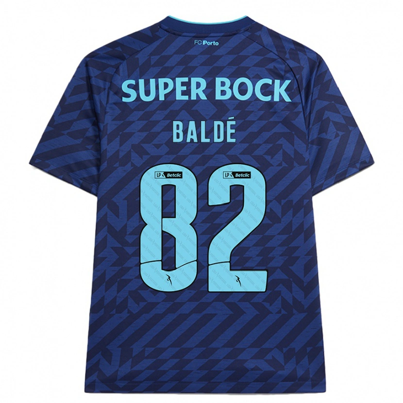 Danxen Mujer Camiseta Alfa Baldé #82 Azul Marino Equipación Tercera 2024/25 La Camisa México