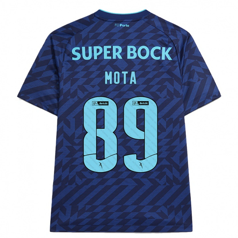 Danxen Mujer Camiseta Luís Mota #89 Azul Marino Equipación Tercera 2024/25 La Camisa México