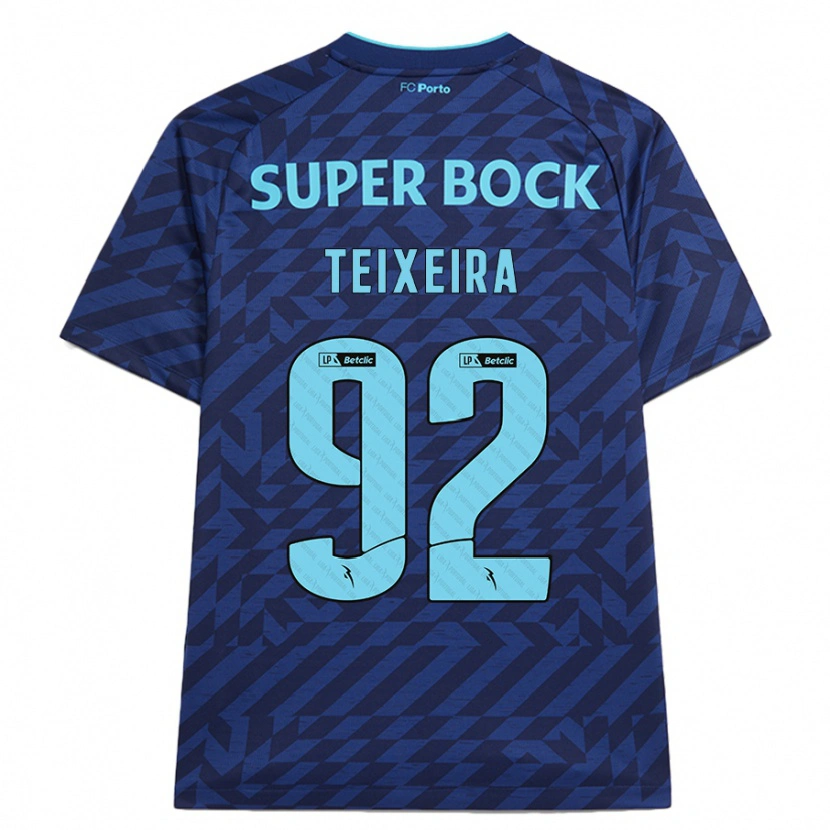 Danxen Mujer Camiseta João Teixeira #92 Azul Marino Equipación Tercera 2024/25 La Camisa México