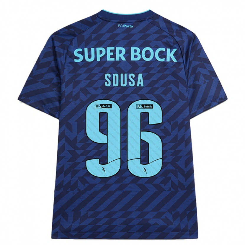 Danxen Mujer Camiseta Filipe Sousa #96 Azul Marino Equipación Tercera 2024/25 La Camisa México