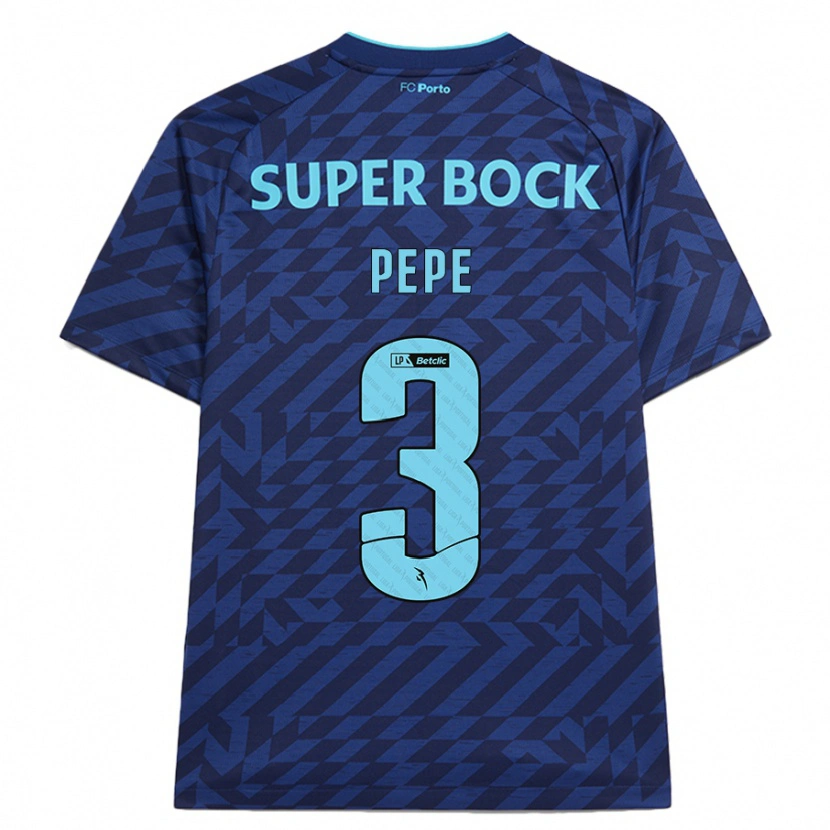 Danxen Mujer Camiseta Pepe #3 Azul Marino Equipación Tercera 2024/25 La Camisa México